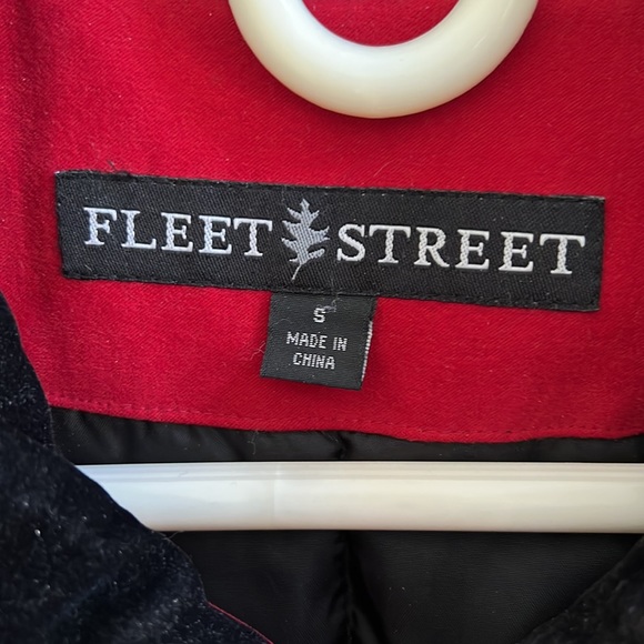 Fleet Street Red Suede Winter Jacket Size Small - Picture 2 of 10
